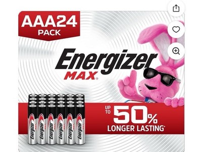 24 Energizer AAA Max Alkaline Battery