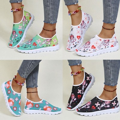 Damen Freizeit Sneaker Sportschuhe SlipOn Turnschuhe Schuhe KrankenschwesterEU38