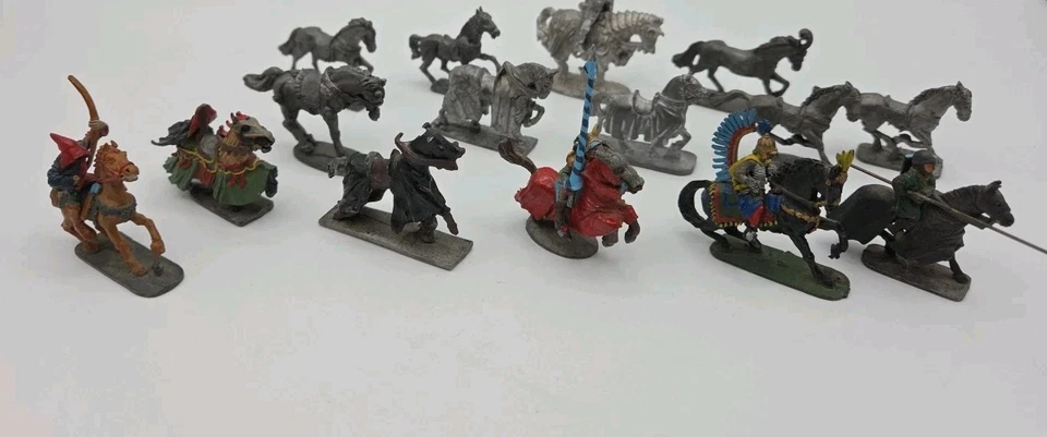 Lote De Colección De 20 Figuras De Plomo De Granadero/Ral Partha/D&D Caballos De Juego De Rol D&D Foto 4 de 4