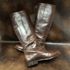 COLE HAAN Country Sz 6.5 B Women Riding Equestrian Knee High Leather Brown Boot
