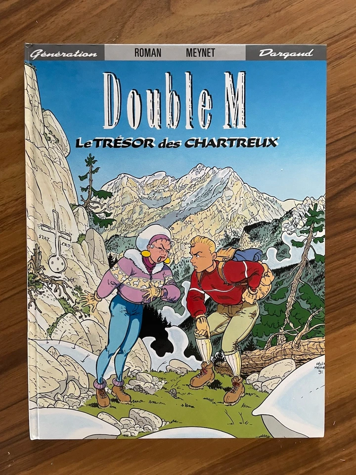 BD Double M  Le Trésor Des Chartreux Eo 1991 Avec Dédicace Félix Meynet TBE - Photo 2/4