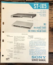 Sony ST-JX5 Tuner Service Manual Original 