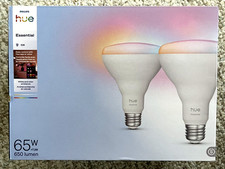 Philips Hue Essential BR30 - E26 Smart LED Bulb 2-Pack 650lm Color Brand New  
