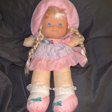 Fisher Price Puffalump Kids Pink Vintage Baby Doll 1992 15  Blonde, Blue Eyes
