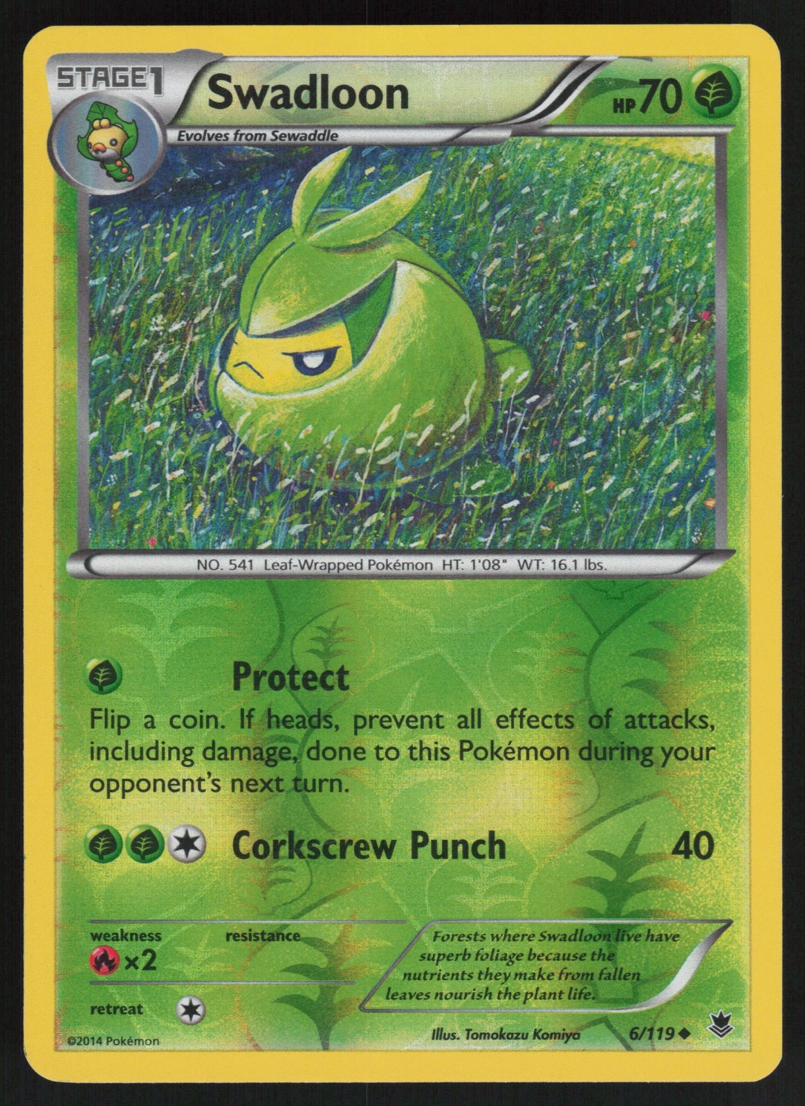 Swadloon 6/119 XY - Phantom Forces Reverse Holo LP