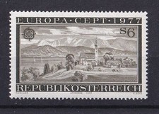 Austria Europe CEPT Year 1977 Nature Landscapes Lake Attersee Mi 1553 **