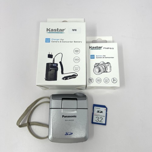 Panasonic D-snap SV-AV20 Multifunction Digital Camcorder / Camera Silver Tested