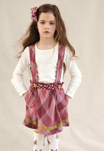 Matilda Jane Mädchen 10 gebürstet Flanell Overall kariert Rock Urlaub Schule Herbst - Bild 1 von 8