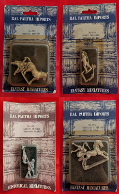 Ral Partha Imports - 36-030 36-039 36-103 36-104  (MIB)