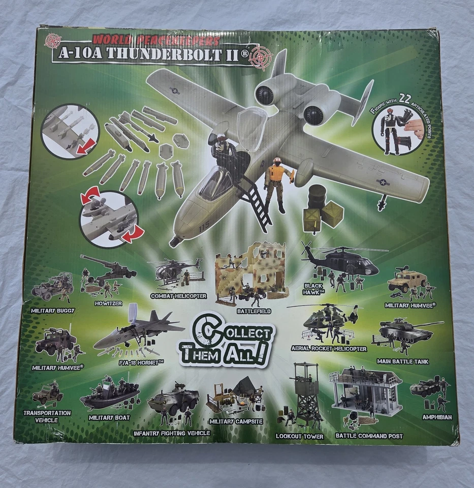 World Peacekeepers A10 Thunderbolt 1/18 GI Joe Rattler Cobra - Image 2 of 4