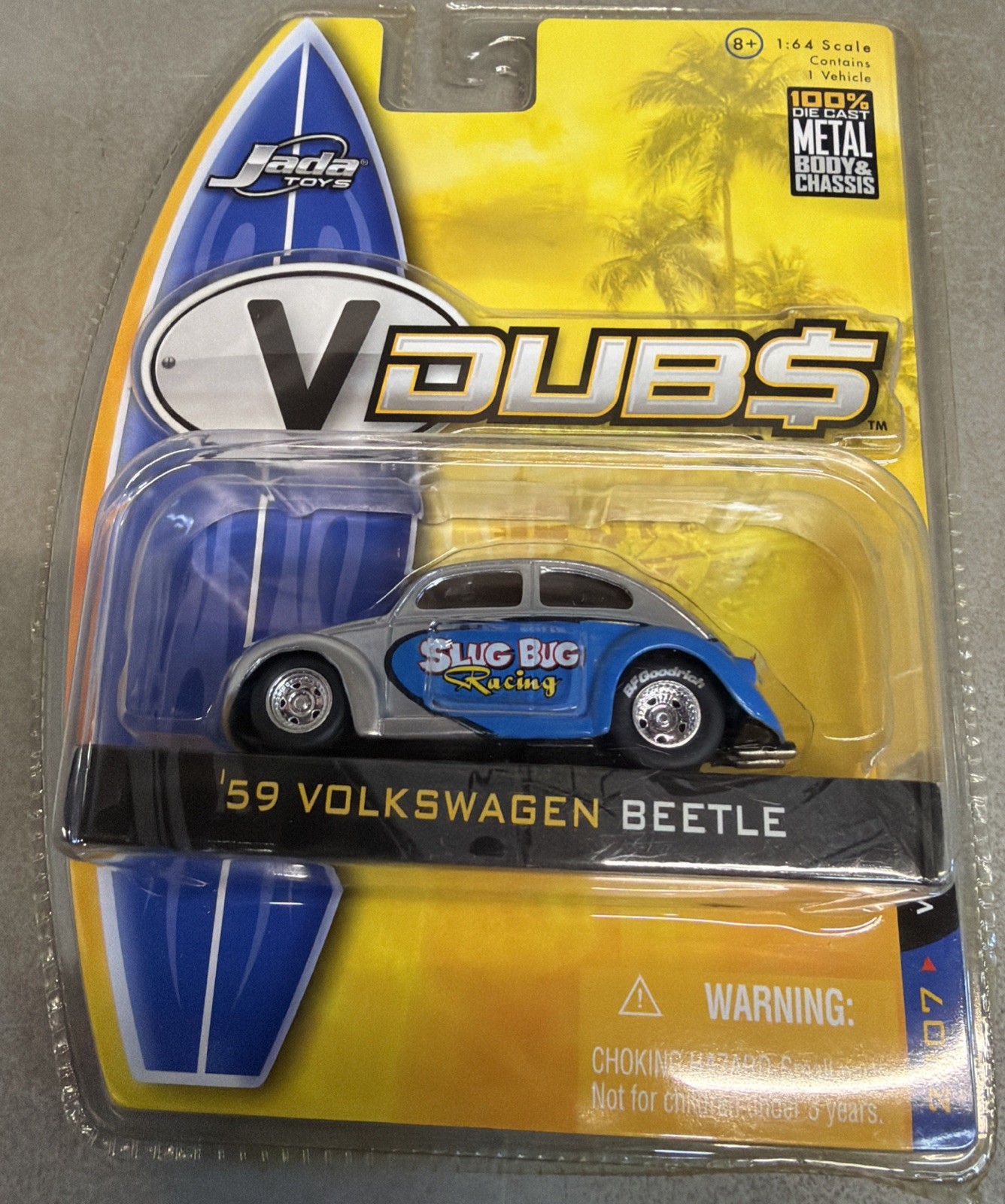 2007 V DUBS Jada Toys '59 VW Volkswagen Beetle Wave 2 Slug Bug Racing