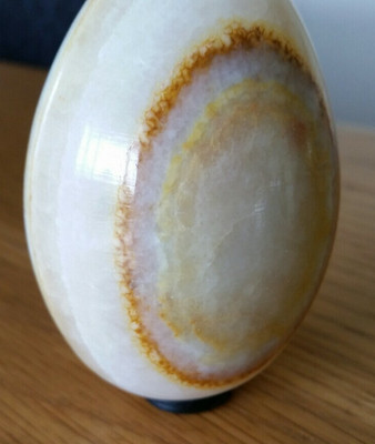 Marmor Onyx Ei Sammlerstück selten guter Zustand 7 cm hoch 