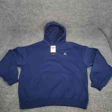 Jordan Sweatshirt Mens Large Blue Void Oversized Fleece Hoodie Sweater Nike Air