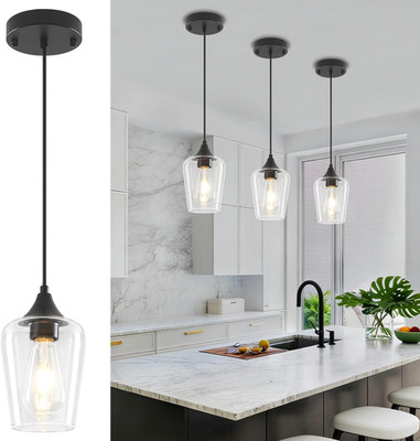 3-Pack Pendant Lights Kitchen Island Modern Glass Pendant Lighting over Island K