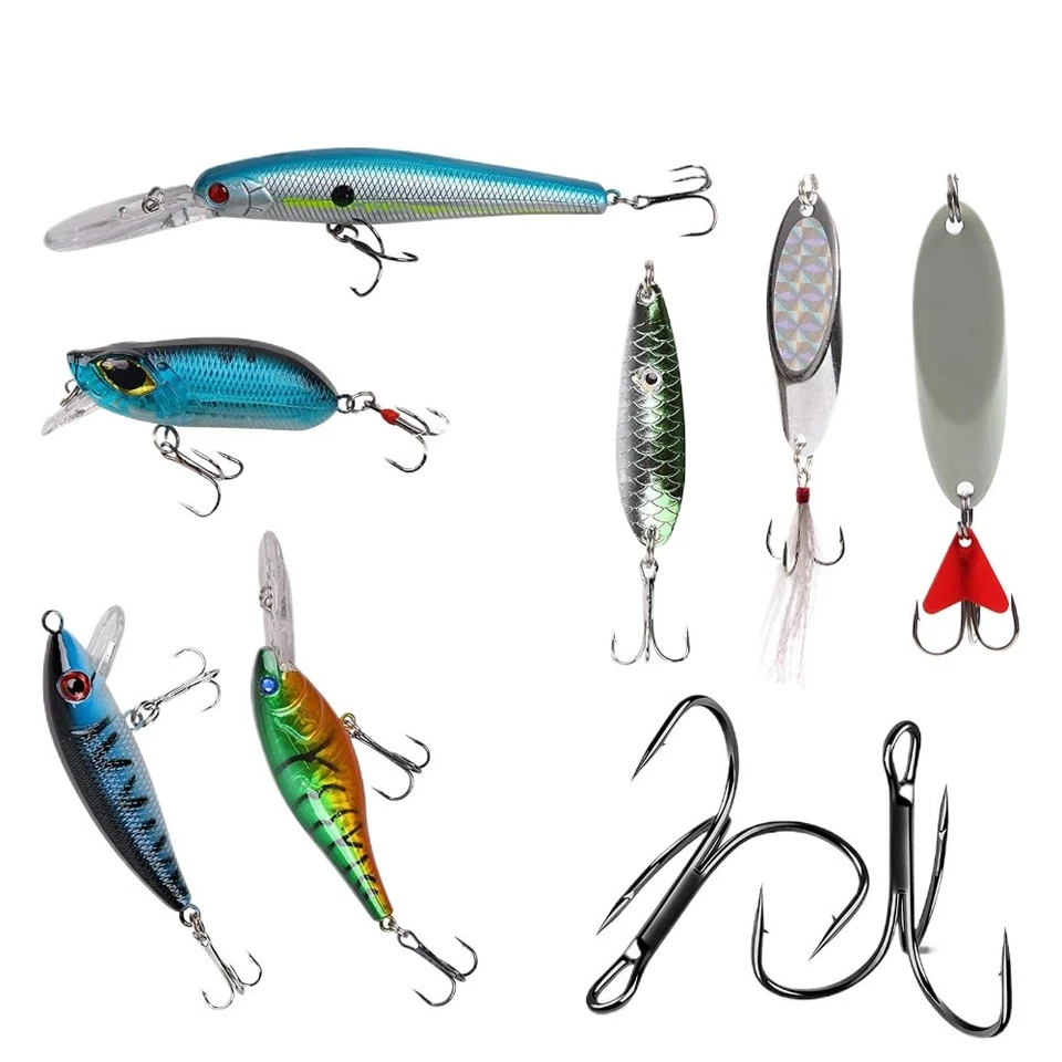 100PCS Black Treble Fishing Hooks High Carbon Treble Hooks Sharp Size #2—#2.0 - Image 4 of 4