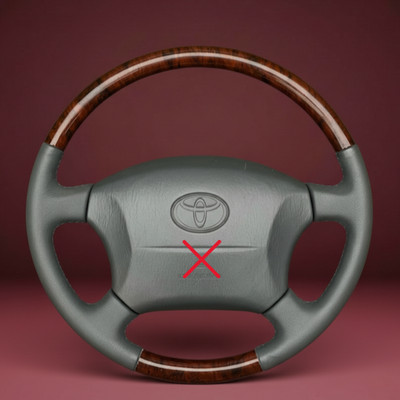 Toyota Land Cruiser 100 Series Lexus LX470 Steering Wheel Wood Grain