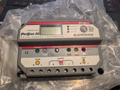 Used - MORNINGSTAR PROSTAR PS-30M, LCD Display PWM Charge Controller 12/24V 30A