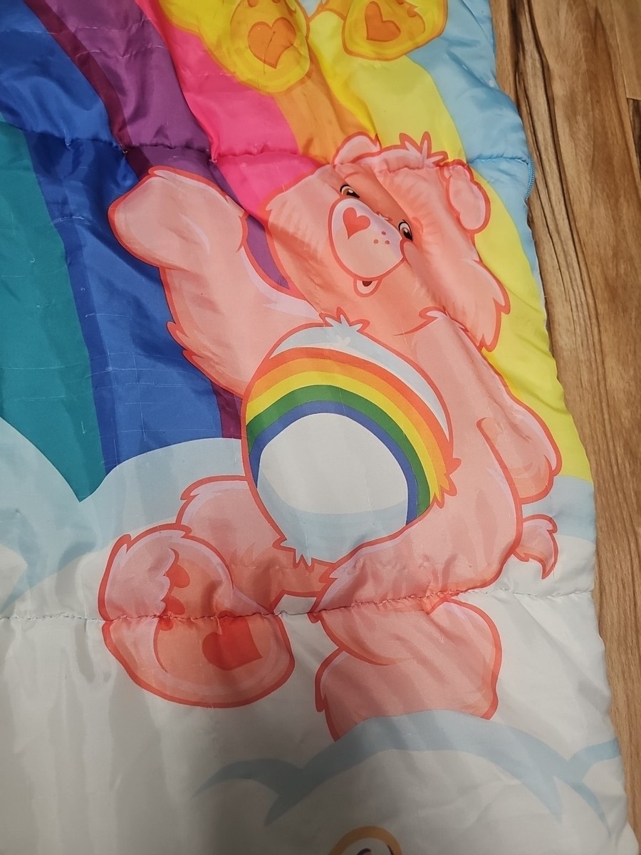 Vintage * CARE BEARS * Sleeping Bag * Clouds * Rainbows
