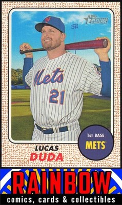 2017 Topps Heritage #46 Lucas Duda New York Mets
