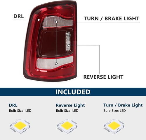 Fanale posteriore led 19-24 Dodge Ram 2500 3500 punto cieco pronto lato guida sinistro - Foto 4 di 7