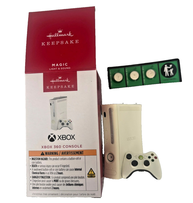 2025 Hallmark Keepsake Xbox 360 Console Ornament With Light and Sound