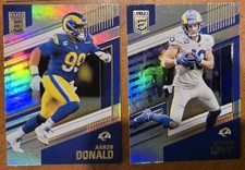 2022 Panini Elite Cooper Kupp Aaron Donald LA Rams Holo