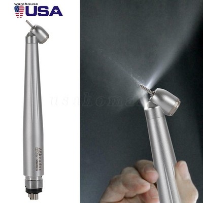 ASkeadnt Dental Surgical Handpiece 45 Degree High Speed 4 Hole LED Reverse