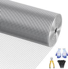 Hardware Cloth 1/4 Inch 48 X 120 Ft, 23-Gauge Welding Fence Wire Mesh Roll, Hot