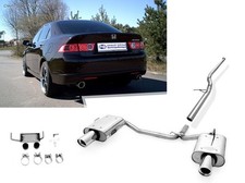 Fox Edelstahl Duplex Racing-Komplettanlage ab Kat Honda Accord 7 CL7 Bj.02-08 1x