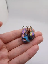 Holographic Stone Earrings / Aura Quartz Earrings / For Her / Witchy / Handmade