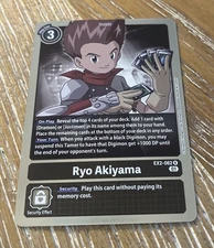 Ryo Akiyama EX2-062 R Digimon CCG TCG | Digital Hazard NM