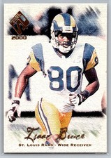 💎2000 Pacific Private Stock Football #77 Isaac Bruce - St. Louis Rams💎