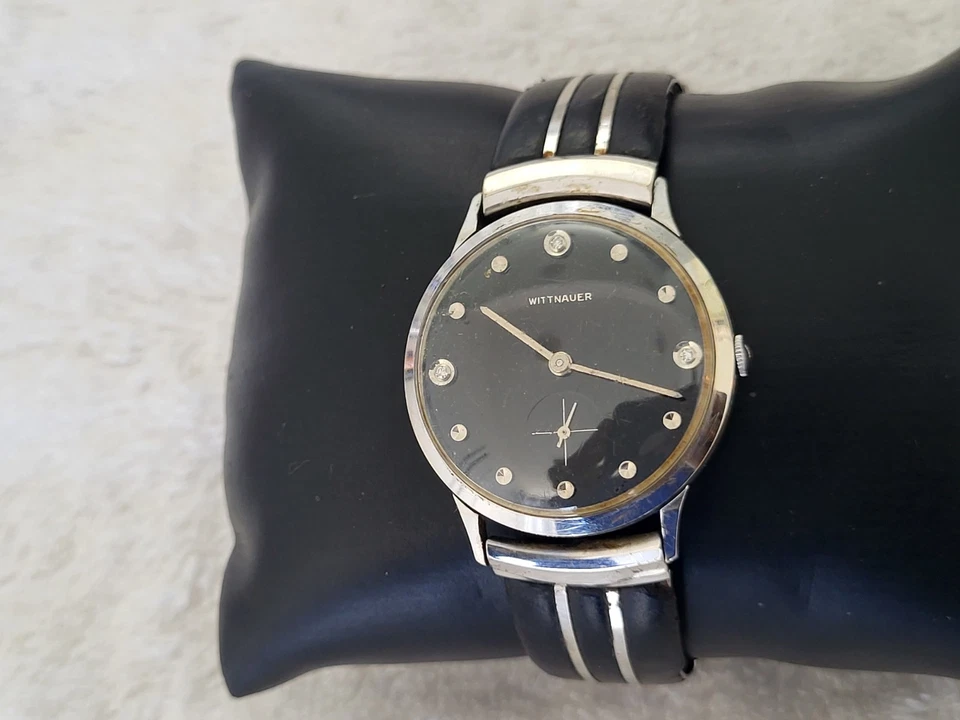 MARCADORES DE HORA DIAMANTE CUERDA AUTOMÁTICA WITTNAUER DE COLECCIÓN USADOS FUNCIONANDO  Foto 2 de 4