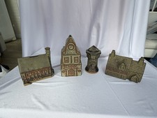 Tremar Vintage Keramik Spardosen The Miners Arms, Schule, Kapelle & Turm
