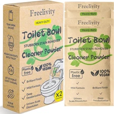 Heavy Duty Toilet Bowl Cleaner Powder - Cleans Hard Water Rings, Calcium Buildup