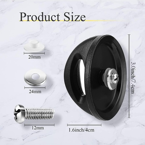 Universal Pot Lid Handle Replacement 2.5 Inch 1 PCS, Black 1 PCS - Picture 2 of 7