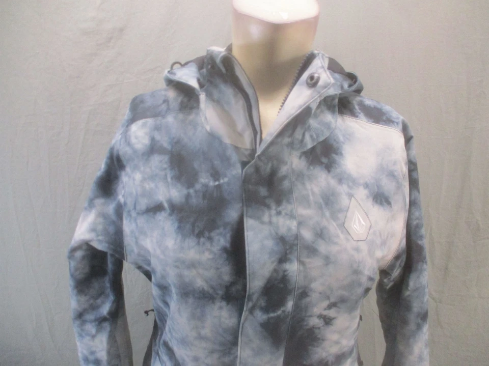 Volcom Size XS Womens Multicolor Hooded Snow Skip Full Zip Pocket Ski Jacket 755 - Image 2 of 4