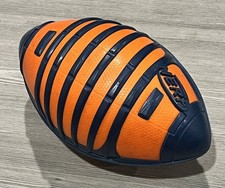 NERF Sports Football 9" Blitz All Weather Orange Blue Rubber Grip 2012 Hasbro