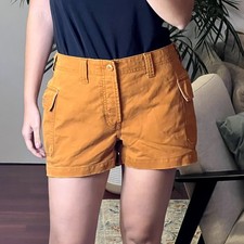 Abercrombie Fitch Vintage Y2K cargo shorts brown orange A F size 10