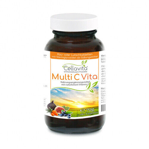 CELLAVITA Multi C Natural Vitamin C Chewable Lozenges 180-Piece - Picture 1 of 1