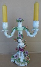 Wunderschöner und edle Porzellan-Kerzenleuchter Volkstedt ANTIK & TOP