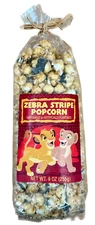 Disney Parks Lion King Simba Zebra Stripe Caramel Chocolate Drizzle Popcorn Bag