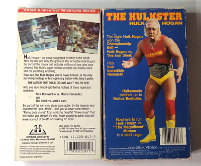 Hulk Hogan: The Hulkster & The Missing Matches Set of 2 VHS Video