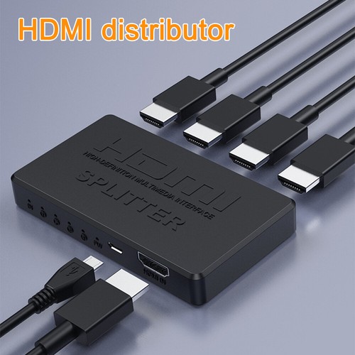 HDMI Splitter 1 in 4 uscite 4K HD 1080P adattatore switcher video per HDTV PS4 Xbox - Foto 4 di 21
