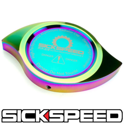 NEO CHROME HIGH PERFORMANCE BILLET ALUMINUM RADIATOR PROTECTOR PRESSURE CAP P6