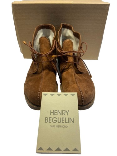 Henry Beguelin Distressed Leather Studded Chelsea Boots  display picture 2