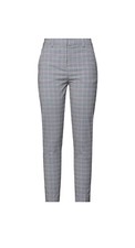 NWT PINKO Grey Pink white Plaid Slacks Trousers Pants size 40IT / 4US MSRP: 275