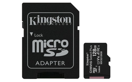 Memoria telefono 32 GB 64 GB 128 GB classe 10 SDXC e adattatore scheda micro SD Kingston - Foto 1 di 7