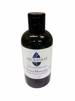 Aromabar De-Stress Massage Oil 125ml with Lavender, Sweet Orange and Bergamot