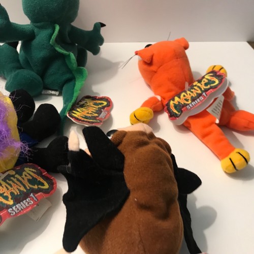 Vintage Meanies Plush Beanbag Toys Series 1 Otis Matt Splat Boris New With Tags - Picture 9 of 10